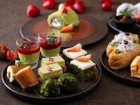 【イブニングハイティー スパークリングワイン付】 スパークリングワイン含むフリーフロー、季節の前菜＆デザート