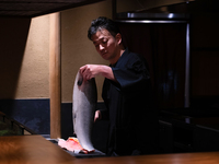 [Charcoal-grilled seasonal fish and domestic beef OMAKASE course] 