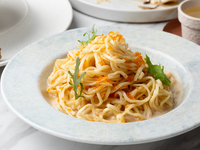 [Lunch Course] Assortment of 3 appetizers and rich sea urchin cream noodles