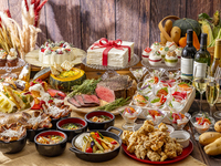 【土日祝ヒルトンブランチ】1部：11:30～13:00までの90分制★大人20％割引★＜11月1日-12月19日＞ 北のめぐみとクリスマスデザートビュッフェ