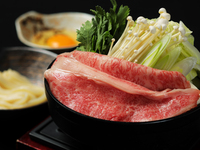 〈2.5時間プレミアム飲み放題付〉接待・会食に【厳選神戸牛のすき焼きコース】　10,800円