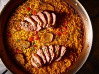 【Dinner B Course】 【4名様～】シーフード&タパス ＋和牛＋パエイヤシェアスタイル7,000円(税込/サ別）