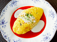 【ディナー】＼タカミツ卵のまぜまぜオムライス／