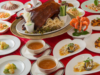 【贅沢会食コース】ふかひれ姿煮や北京ダック、ロブスターなど全8品【個室選択可】＋１ドリンク♪