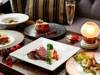 オフィシャルWEB限定【クリスマスディナー2025★個室確約＆シャンパンフルボトル付】Xmasを彩る肉魚のWメインなど贅沢フルコース（12/24～25限定）