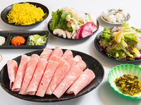 ☆<Ginjo Lamb Shabu T Course> Lamb Shabu Set for 1 person (2 hours) [Lamb Shabu Shabu and dessert included]