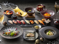 すし絵馬 クリスマスディナ－+シャンパンも選べる乾杯酒1杯付き