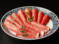 Kobe beef shoulder loin (approx. 200g) shabu-shabu course