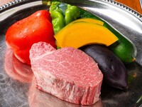 【すみれA】 魚介と国産牛ロース肉の鉄板焼きコース（2026.2.1～）