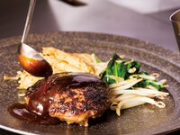 【桔梗B】 魚介とハンバーグの鉄板焼きコース（2026.2.1～）