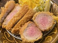 やんばる島豚あぐーロース・ヒレ合い盛り定食