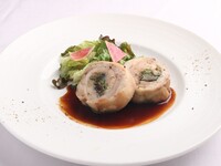 お肉ランチセット【鶏肉と焼き茄子のバロティーヌ　～洋風照り焼きソース～】（ドリンク付き）