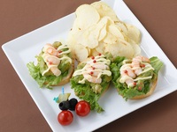 Shrimp & Avocado Open Sandwich