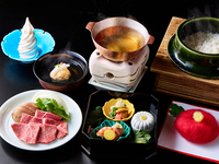 ‘Omi beef Shabu-shabu’ Kaiseki Course Cuisine　JPY 16,000