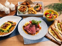 All-you-can-drink soft drinks included [8-course meal]