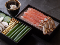 かにしゃぶ会席C（蟹甲羅揚げなど全7品）