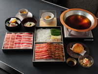 かにと黒豚の出汁しゃぶコース