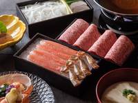 かにと黒毛和牛の出汁しゃぶコース