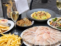 [Guaranteed warm kotatsu seating on the terrace] GARB Kotatsu Plan! Includes 90 minutes of all-you-can-eat prosciutto and sparkling wine and other drinks.