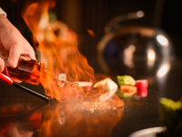 ＜ランチ＞【Christmas Lunch Course】北海道産黒毛和牛と北海道産活蝦夷鮑 ～パノラマの景色とともに