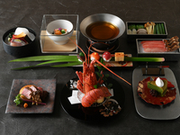 <With Souvenir>SAMURAI Course (Snow crab shabu-shabu/ Spiny lobster tempura/Steak etc)