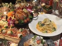 Xmas、忘年会に【シーズナルコース】　＋1ドリンク＋食後のカフェ付き　Xmasフレンチトーストなど、　