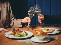 【Noel 2025 Diner】グラスシャンパン＋X'mas限定スペシャルディナーコース+食後のカフェ