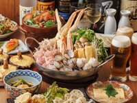 【5種の鍋から選べる】蟹ちゃんこ、もつ鍋、ブリしゃぶなど色々なお鍋を堪能できる冬満喫プラン