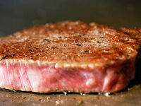 ①Award winning beef course Chateaubriand 120g (rare part)