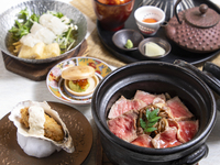 [Japanese Black Beef and Maitake Mushroom Butter Clay Pot Rice ~Egg Yolk Hitsumabushi~] Meat Clay Pot Lunch Weekday Special Price: ¥2,390 → ¥2,990]
