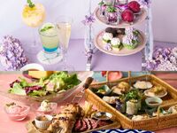 [Dinner & Afternoon] "Falling in Love with the Rain" Hydrangea Afternoon Tea with Sweets! 8 dishes in 5 courses, including Grilled Beef Skirt Steak & Chicken Thigh Churrasco with Cheese Risotto.