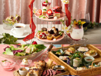 [Dinner ☆ Afternoon] Includes strawberry and chocolate afternoon tea sweets! 8 dishes (5 plates) including "Grilled beef skirt steak & chicken thigh churrasco x cheese risotto"