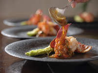 Lobster & Roasted Beef Lunch Course【Ukai Selected Beef Sirloin Steak】