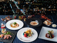 【12/20～12/25限定】Xmasペアプラン(お二人様￥15,000・乾杯ドリンク付きディナーコース)展望台入場料別途