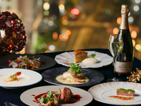 【2025Christmas★】12/24/25限定特別プランは乾杯シャンパン付き★メインをお選びいただける豪華プリフィックスコースで聖夜を過ごす★乾杯シャンパン付き