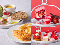 真っ赤な苺づくしのスイーツ付き！メインが選べるカジュアルランチプレートセット（食後カフェフリーつき）