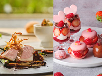 【土日祝】＊スパークリングワイン付き＊真っ赤な苺づくしのスイーツがついたランチコース（食後カフェフリー）