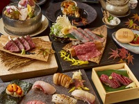 Lunchtime - [Top-class "Takumi" Kaiseki Course] "Edomae Sushi" & "Small pot of luxurious sea urchin shabu-shabu with whitefish milt, winter yellowtail, pufferfish, and Yamagata pork" 9 dishes total 7,272 yen (excluding tax)