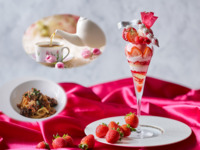 【平日】「パスタ&1ドリンク付き 大人のご褒美ストロベリーパフェ～Strawberry Shortcake～」