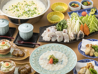 一番人気！てっさ増量！ 南知多産 天然とら河豚づくしコース
