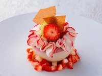 鴨川 京フレンチ｜春の訪れ　苺のデセールを愉しむ4品