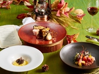 12月【CHEF'S SELECTION】乾杯スパークリングワイン＋1ドリンク！旬の食材を使った前菜や魚料理＆国産牛の Wメインディナー！！