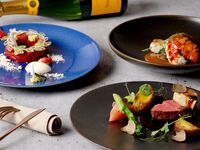 ★10％OFF★【12/21 限定XmasDinner】キャビア・メインはオマール海老や国産牛フィレ肉とフォアグラ＆トリュフのロッシー二などの高級食材を使用！全5品世界3大珍味フルコース！