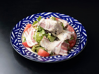 CAESAR SALAD w/pancetta Cotta & Fresh Tomatoes