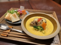 カボチャの食べるスープ