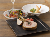 美名豚ロースト・合鴨のリゾットなど　全7品　【～ricordo course～】＋乾杯ドリンク