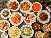 ランチ）【飲み放題付き】パーティープラン　麻辣コース(大皿盛り)全8品