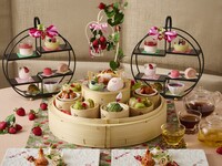 【土日祝★時間制限なし】いちごとピスタチオ チャイニーズアフタヌーンティー