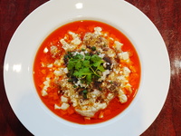 【麻辣フェア】豆腐と豚肉の塩味煮込み　麻辣オイル仕立て