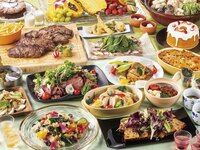 [Saturdays, Sundays, and public holidays dinner buffet for adults/120 minutes] All-you-can-eat beef loin steak and freshly fried tempura!